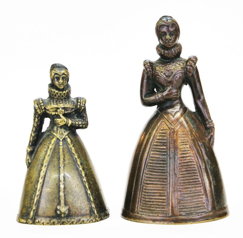Two Bronze Figural Dinner Bells (1 of 3)