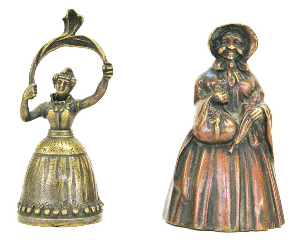 Two Figural Bronze Dinner Bells (1 of 4)