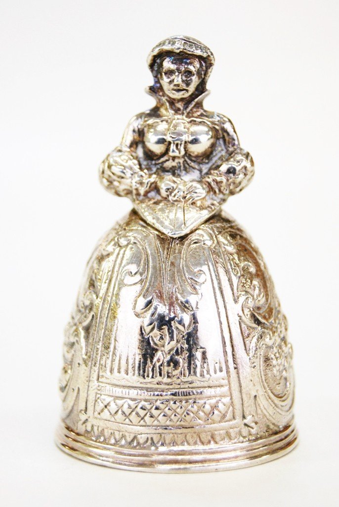 English Sterling Figural Dinner Bell (1 of 6)