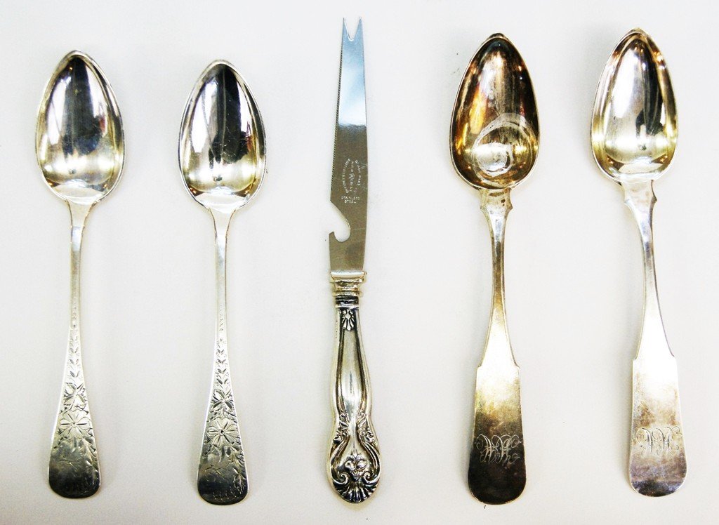 Four Silver Dinner Spoons (1 of 3)