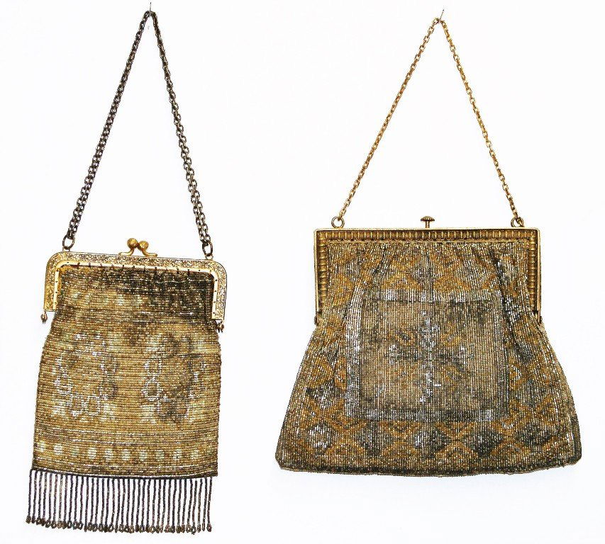 Two French Metal Bead Purses (1 of 6)