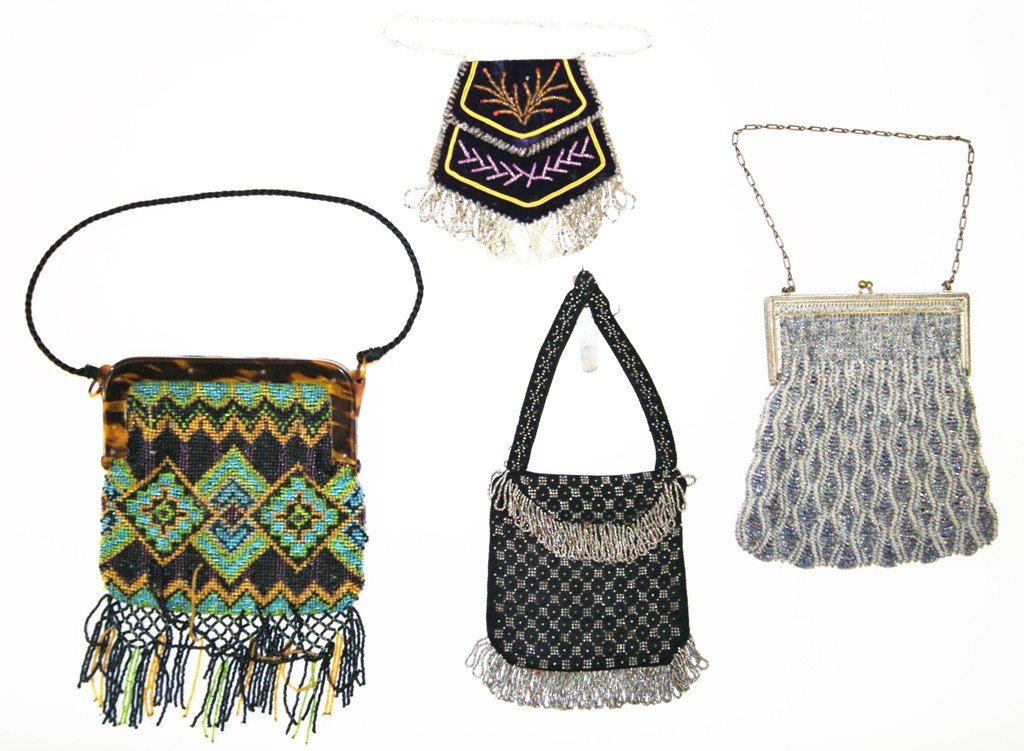 Four Vintage Beaded Purses (1 of 8)