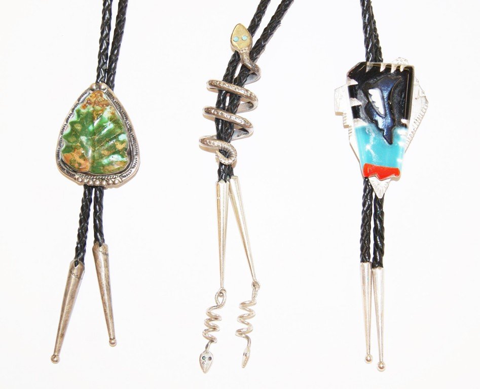 Three Southwest Bolo Ties (1 of 3)
