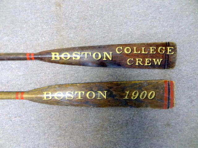 Two Boston College Crew Hand painted Oars (1 of 1)