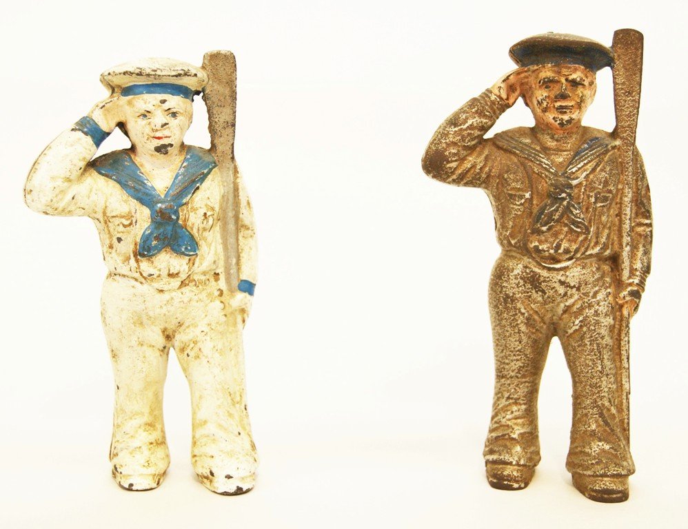 Two Hubley Sailor Cast Iron Banks (1 of 4)