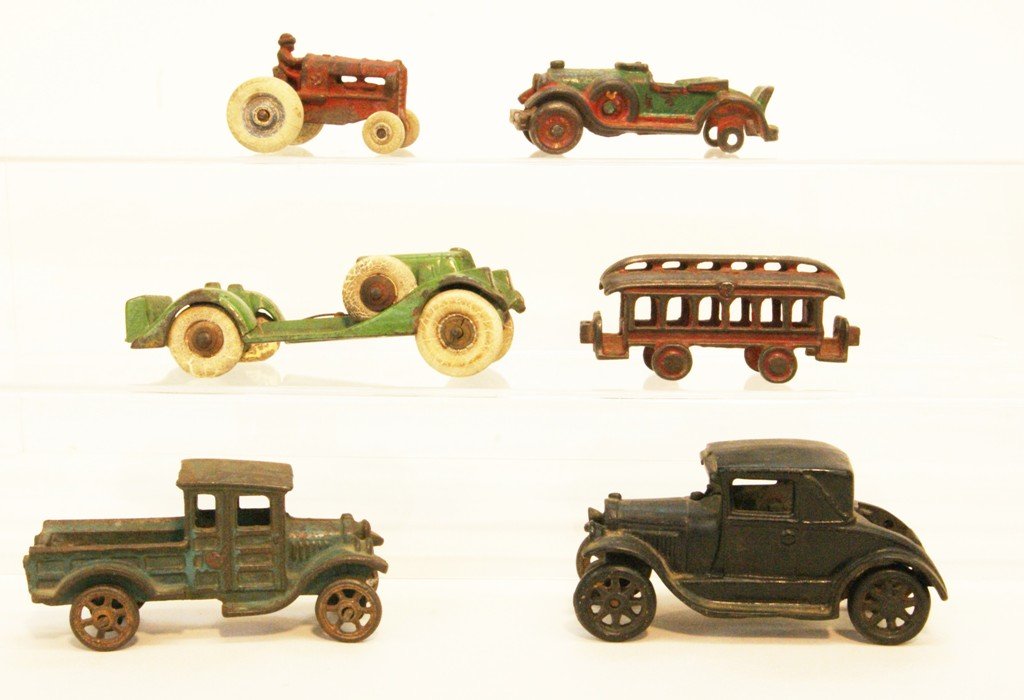 Six Early Cast Iron Vehicles (1 of 7)