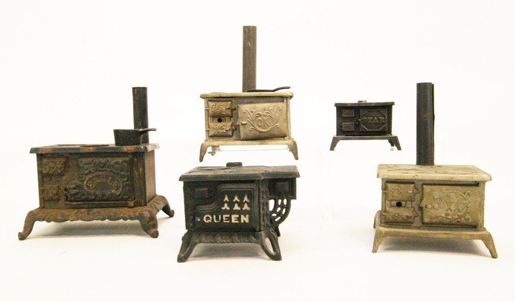 Five Antique Toy Stoves (1 of 6)