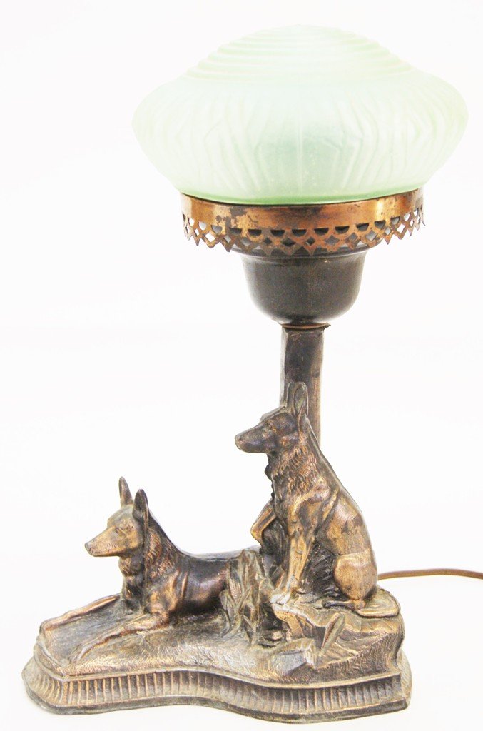 Vintage German Shepard Lamp (1 of 4)