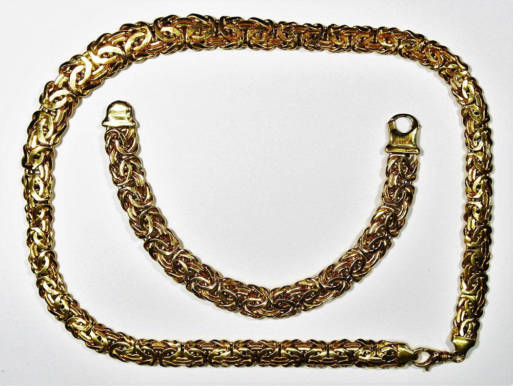 14kt Necklace and Bracelet (1 of 1)