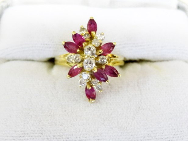 14kt Diamond and Ruby Ring (1 of 1)