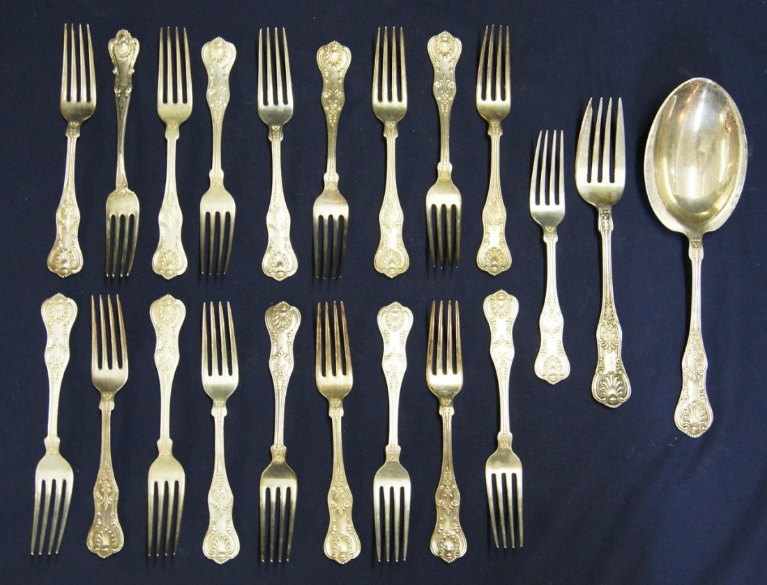 B.B. & B. Sterling Forks & Serving Pieces (1 of 3)