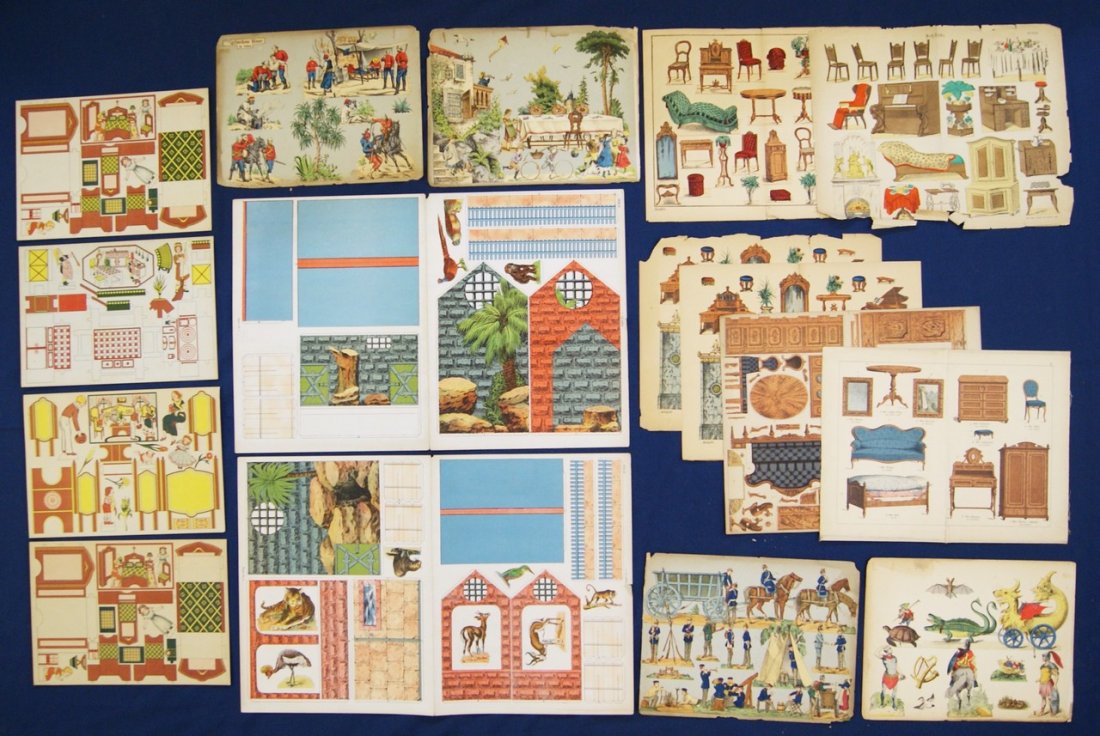 German & French Paper Doll Furniture (1 of 6)