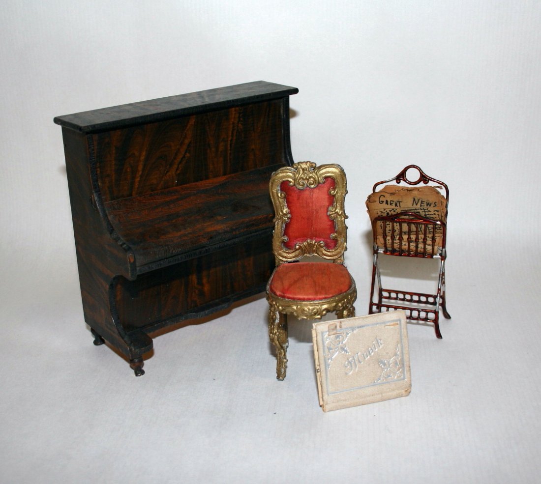 Early German Piano and Music Stand (1 of 3)