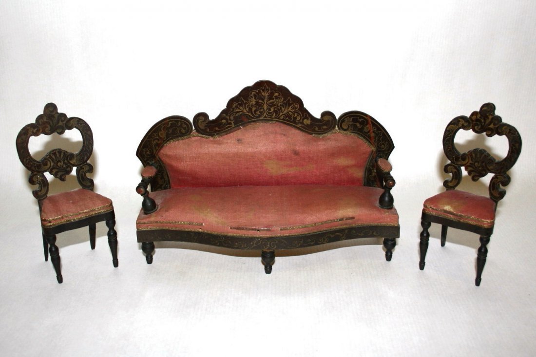 Boulle Parlor Set (1 of 4)