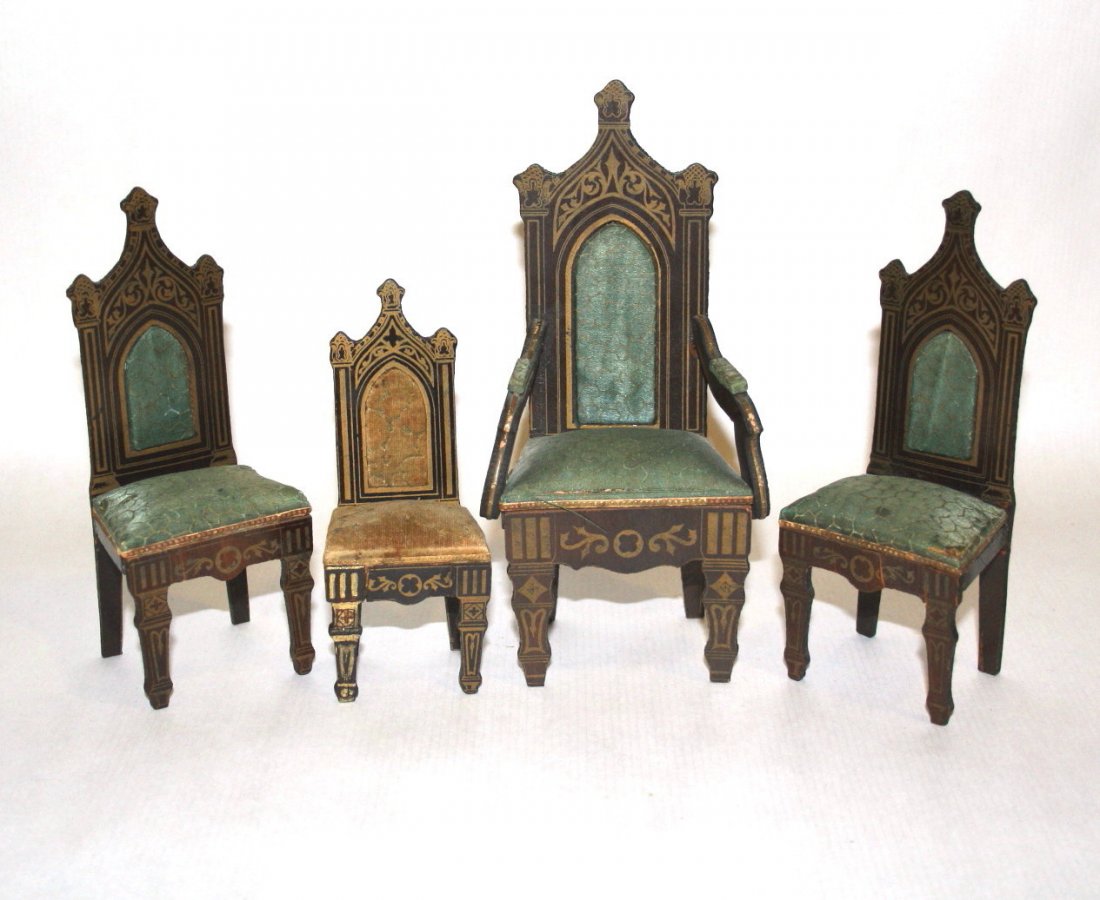 Four Boulle Gothic Chairs (1 of 4)
