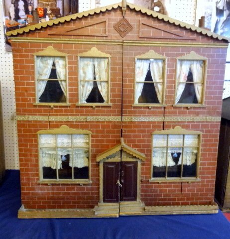 Large Victorian Brick House Dollhouse (1 of 2)