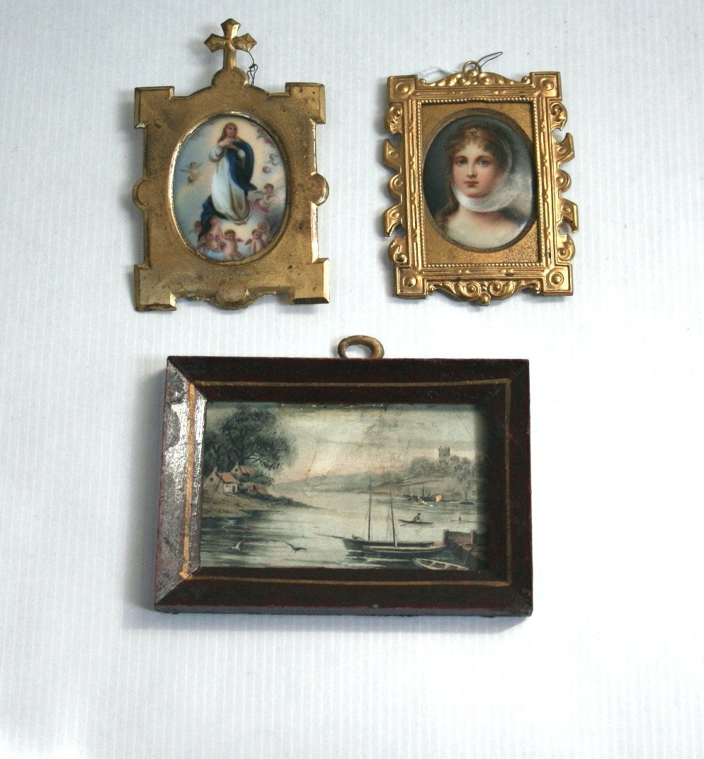 Framed Paintings on Porcelain (1 of 2)