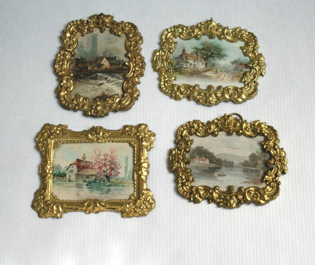 Four Ormolu Framed Landscapes (1 of 1)