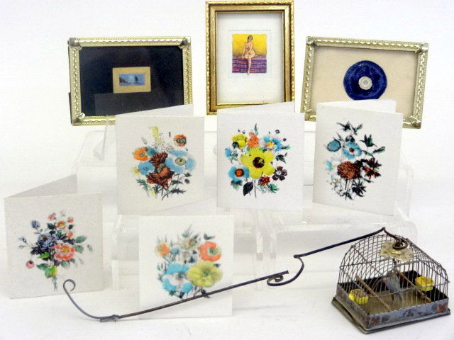 Birdcage and Miniature Paintings (1 of 3)