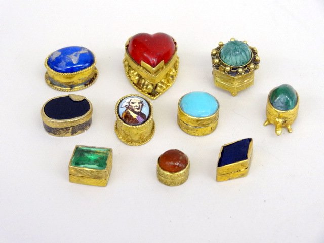 Joseph Gray Collection Ten Gold Miniature Boxes (1 of 1)