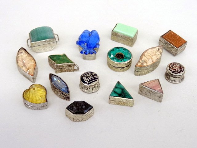 Joseph Gray Collection Fifteen Silver Miniature Boxes (1 of 1)