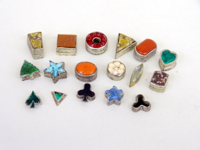 Joseph Gray Collection Fifteen Miniature Silver Boxes (1 of 1)