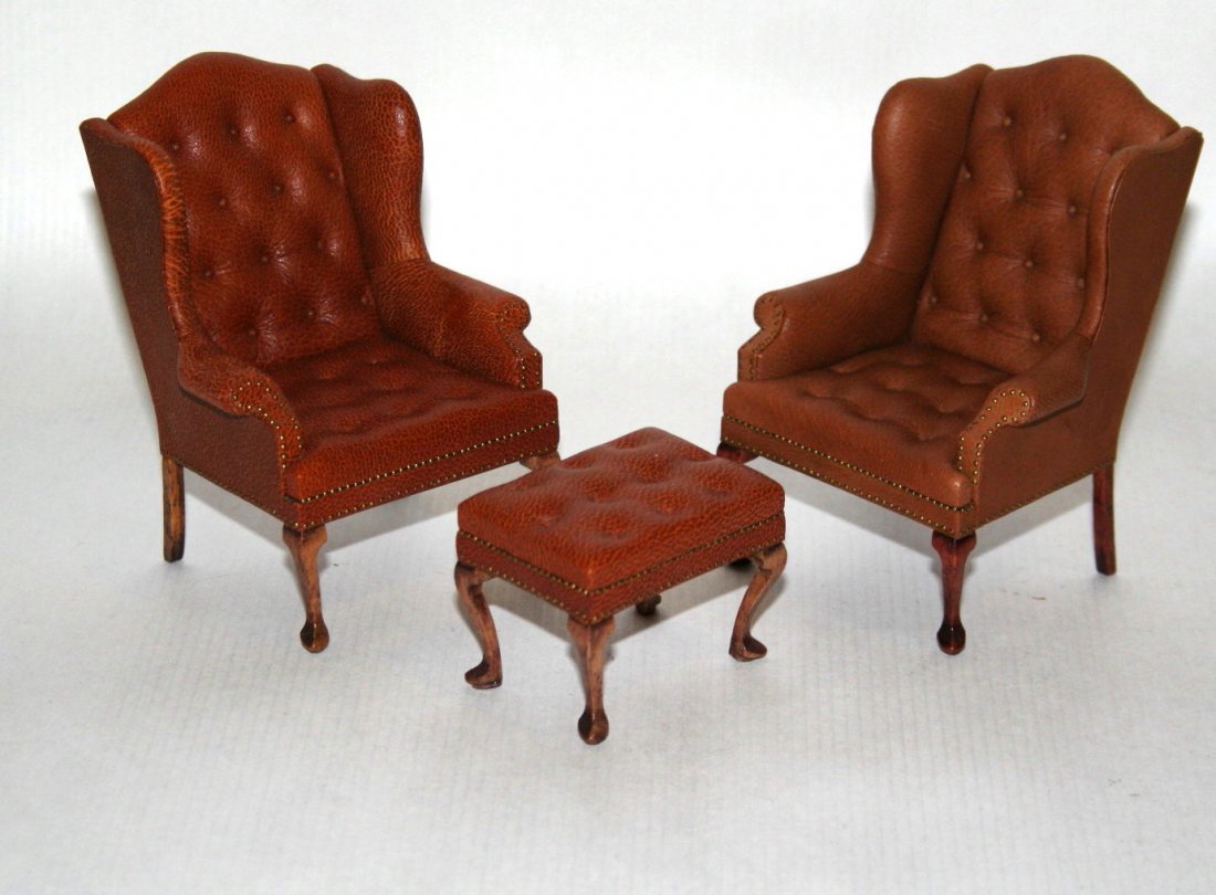 Gail Steffey Tufted Leather Armchairs (1 of 2)