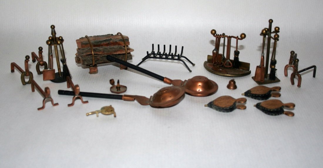 Copper and Brass Fireplace Accessories (1 of 3)