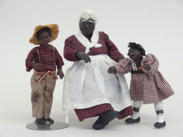 Hand-sculpted Trio of Dolls (1 of 1)