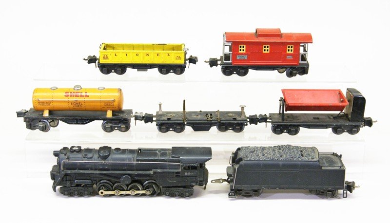 Lionel 2020 6-8-6 Locomotive with Three Freight Cars (1 of 6)