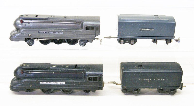 Pair of Lionel Pre-war Engines with Tenders, 1668 and (1 of 5)