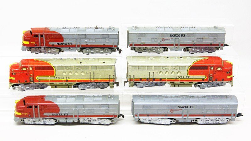 Lot of Three Marx Santa Fe Diesel Engines (1 of 4)