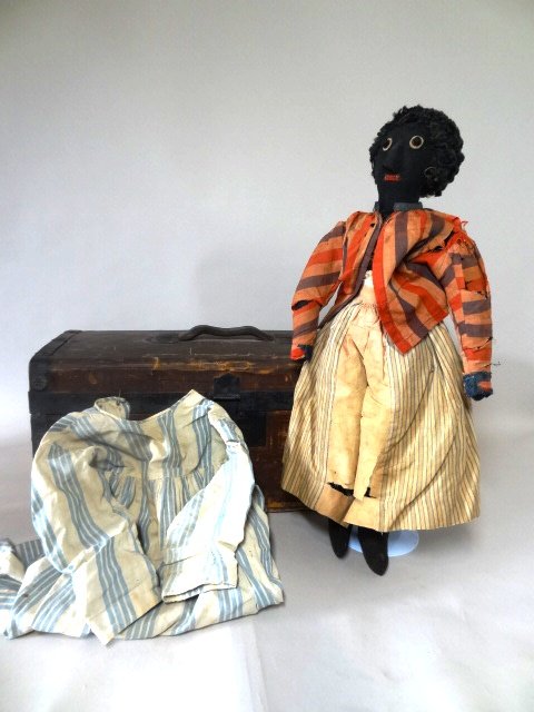 Black Cloth Slave Doll With Trunk
