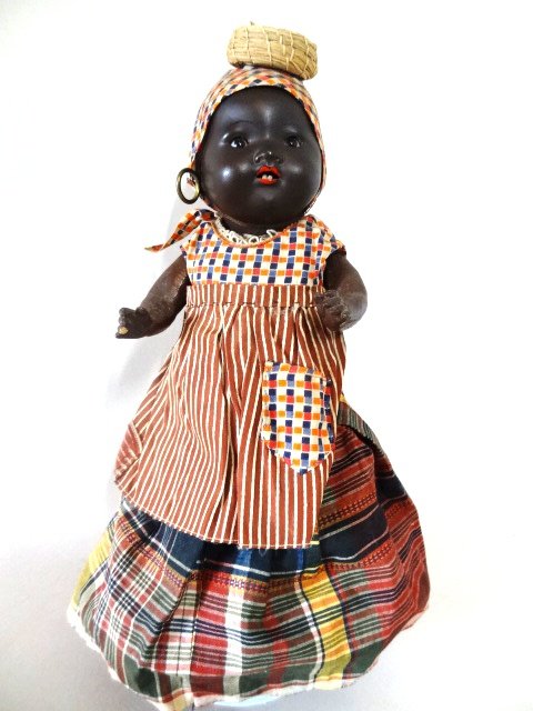 Bisque Head Black Doll (1 of 2)