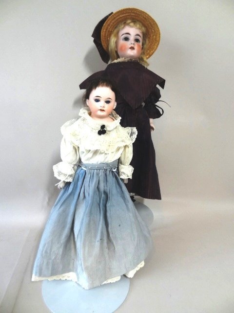 Two Bisque Shoulder Head Dolls (1 of 3)