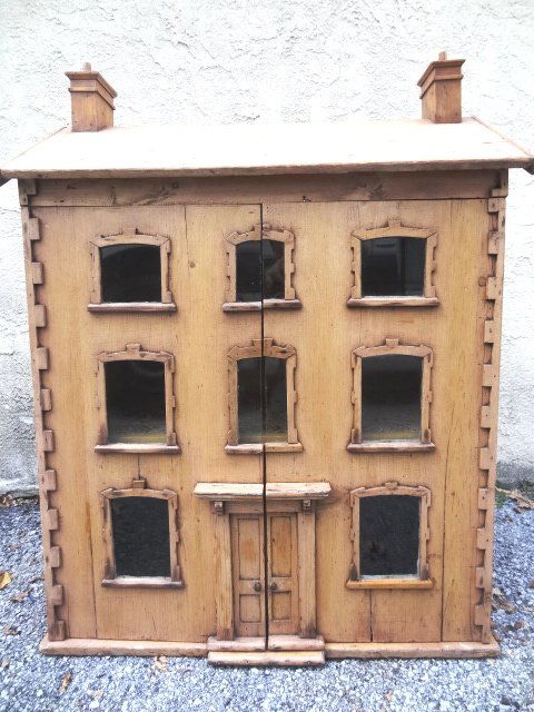 Antique English Pine Dollhouse (1 of 3)