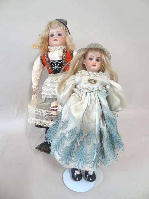 Lot of Two Bisque Head Dolls (1 of 3)