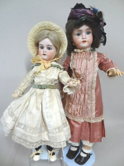 Viola and Floradora Bisque Dolls (1 of 3)
