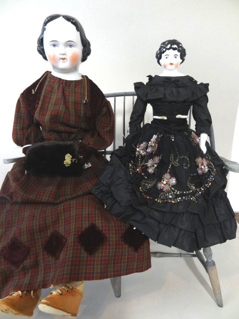 Two China Head Dolls (1 of 4)