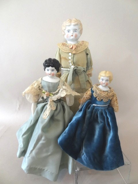 Three China Head Dolls (1 of 4)