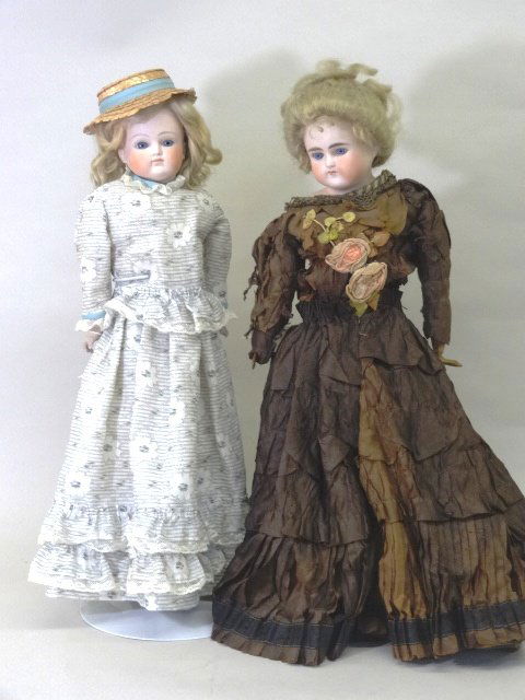 Two Turned Shoulder Head Dolls (1 of 3)