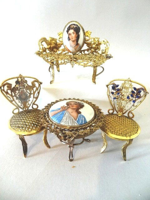 French Porcelain Enamel Seating (1 of 3)