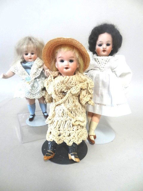 Three Small Bisque Dolls (1 of 4)