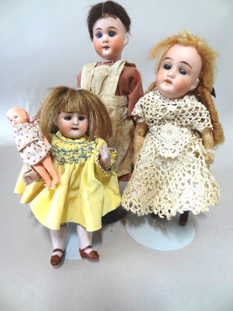 Three Small Bisque Dolls (1 of 3)