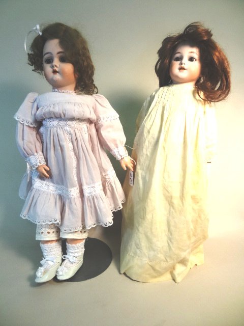 Two Bisque Head Dolls (1 of 8)