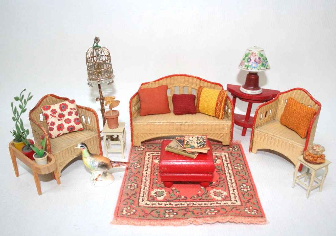 Vintage Cardboard Wicker Furniture (1 of 1)