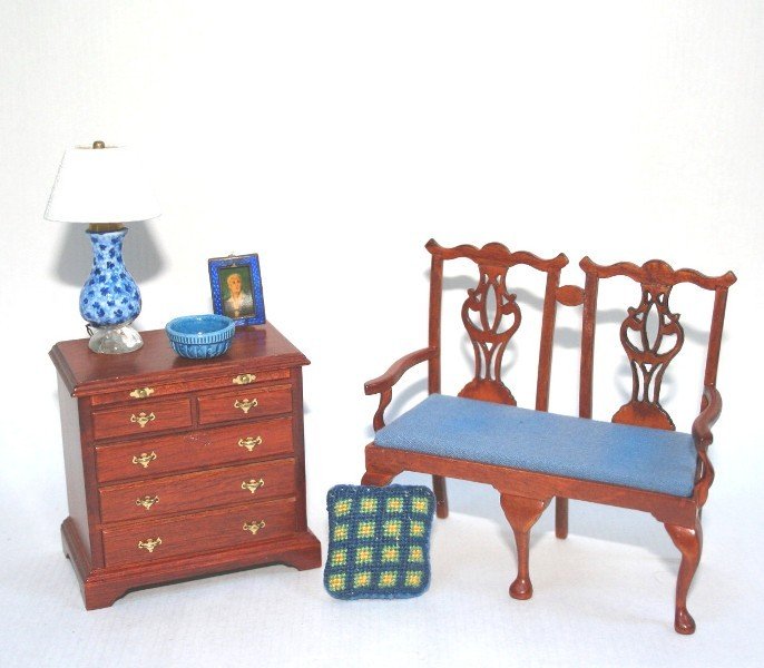 Dollhouse Miniature Chippendale Furniture (1 of 1)