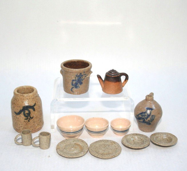 Dollhouse Miniature Artisan Stoneware (1 of 1)