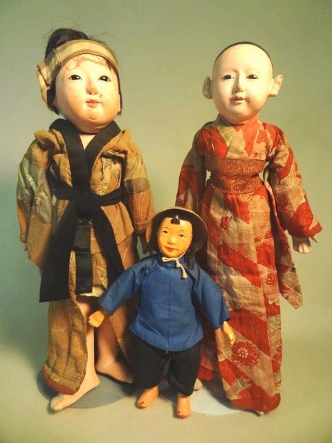 Ichimatsu Gofun Dolls  Showa Period (1 of 5)