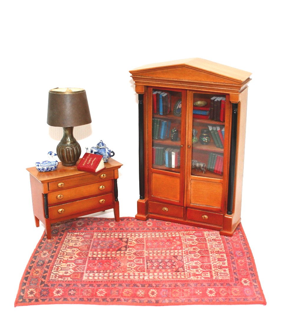 Biedermeier Bookcase and Chest (1 of 3)